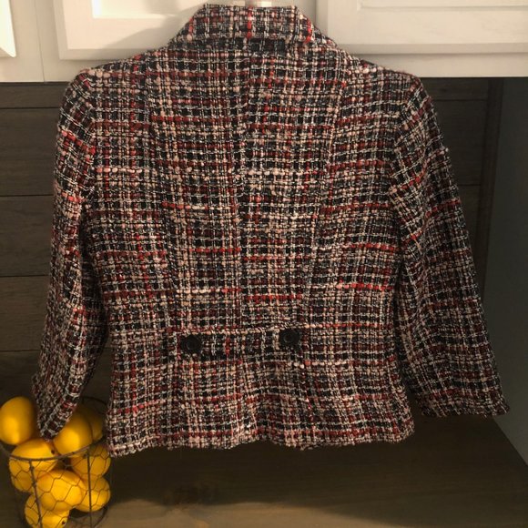 🍋Lavender Star Tweed Blazer- M (fits like SMALL) - Picture 5 of 5